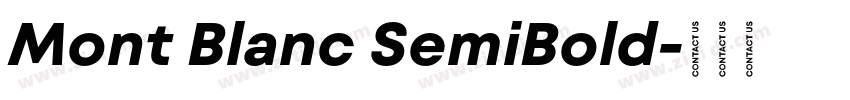 Mont Blanc SemiBold字体转换